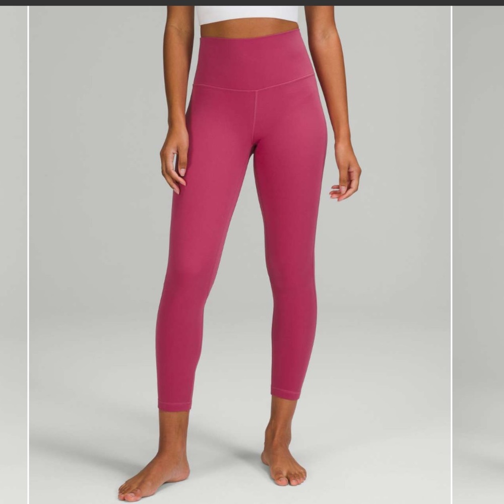 NWT 🍋 Lululemon Pink Lychee Align High Rise Pant 25” Size 4